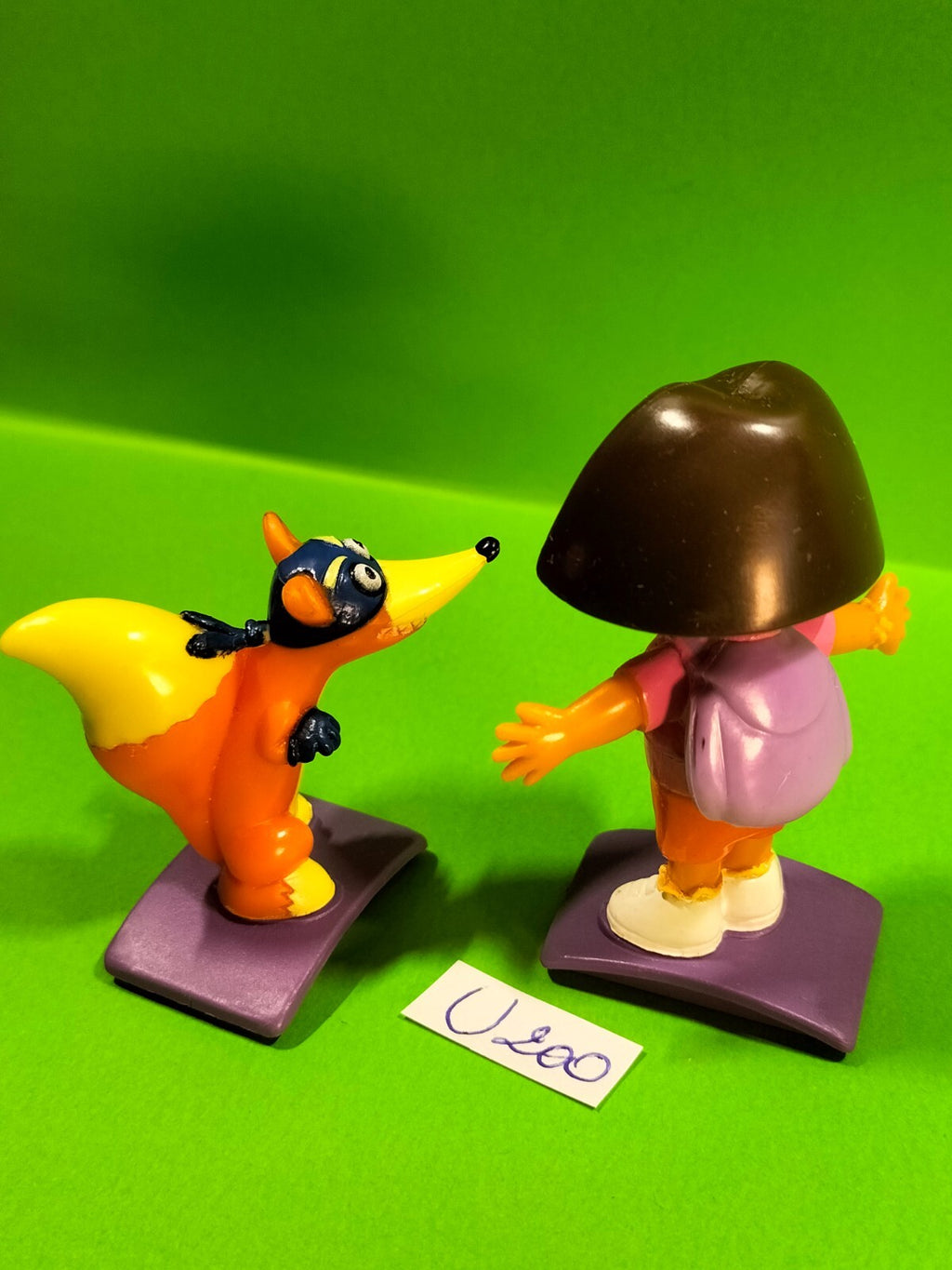 U200 Figurine: Dora the Explorer &amp; Swiper the Fox 6.5/4.5cm Viacom 2006