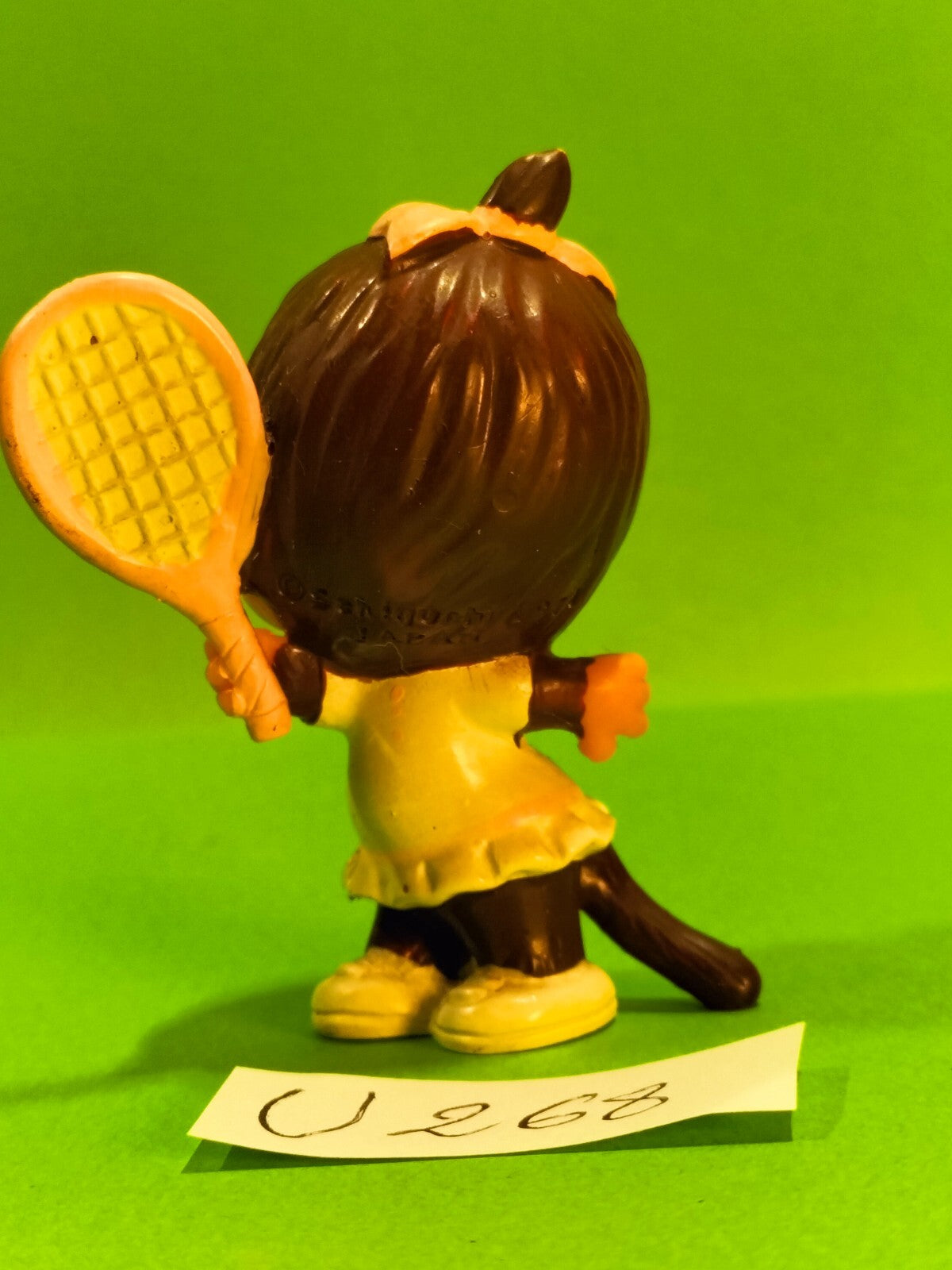 Figurine U268: Kiki tennis player - Monchichi 5cm Sekiguchi 1979