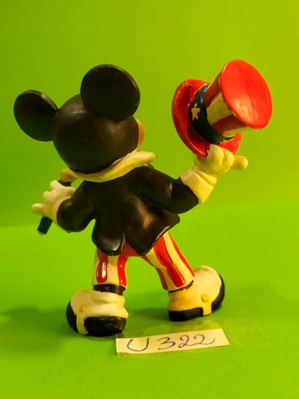 Figurine U322: Mickey Uncle Sam USA Uncle Sam Disney 7cm Bullyland Germany 1989