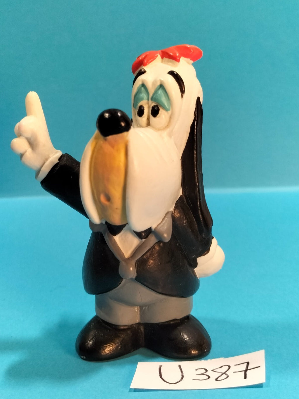 Figurine U387: Droopy dog ​​in tuxedo 6.5cm MDtoys 1994 Tex Avery