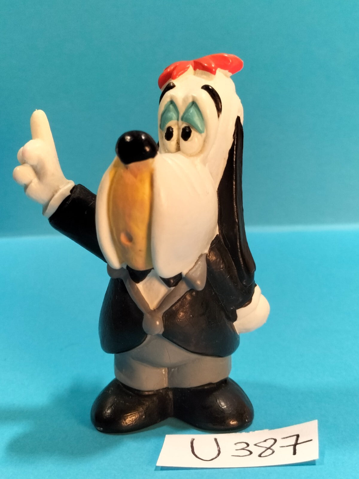 Figurine U387: Droopy dog ​​in tuxedo 6.5cm MDtoys 1994 Tex Avery