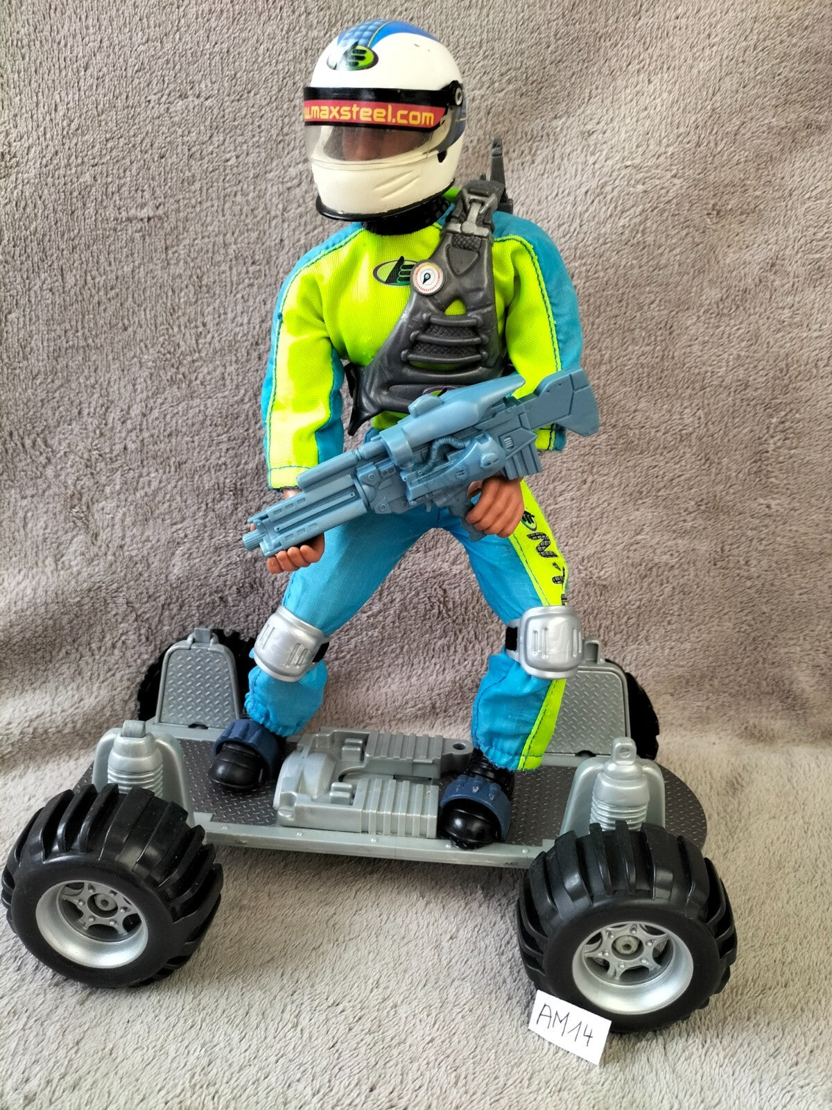 Action-Man AM14: Max Steel Tornado Chaser N-Tek skateboard Mattel 1998