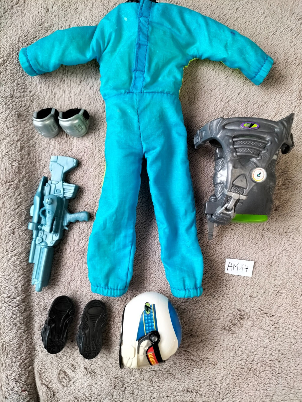 Action-Man AM14: Max Steel Tornado Chaser N-Tek skateboard Mattel 1998