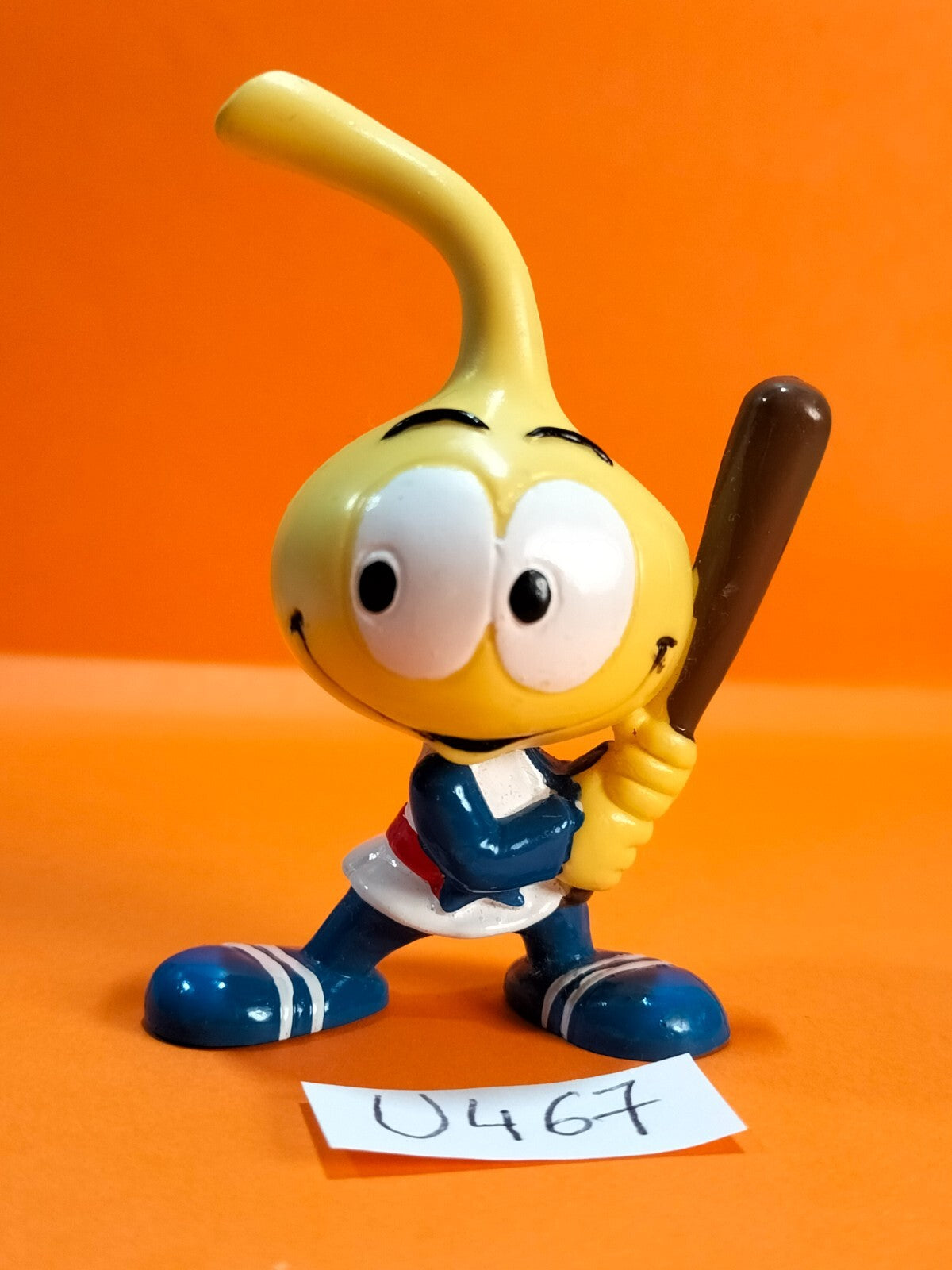 Figurine U467: Snorky Astral Baseball 8 cm Schleich Hong Kong 1983 Snorkels