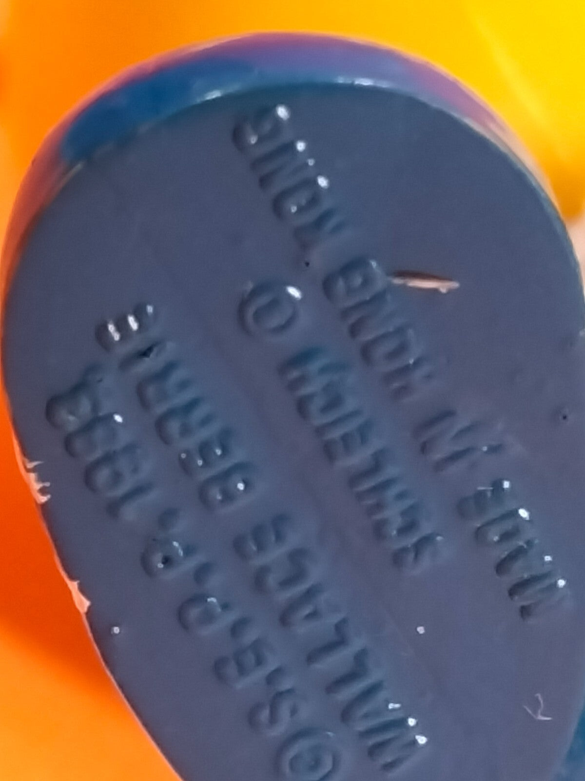 Figurine U467: Snorky Astral Baseball 8 cm Schleich Hong Kong 1983 Snorkels