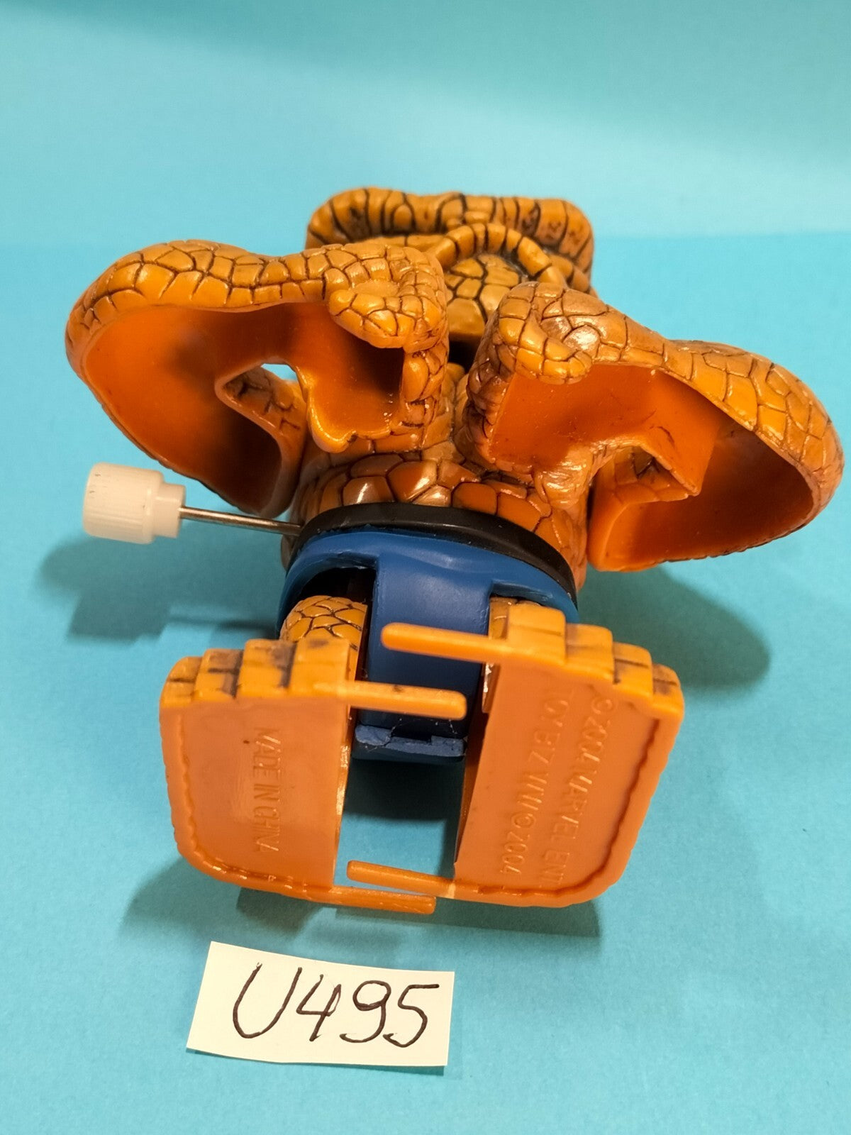 U495 Figurine: Wind-up Superhero The Thing Fantastic Four 10cm Rare Marvel 2004