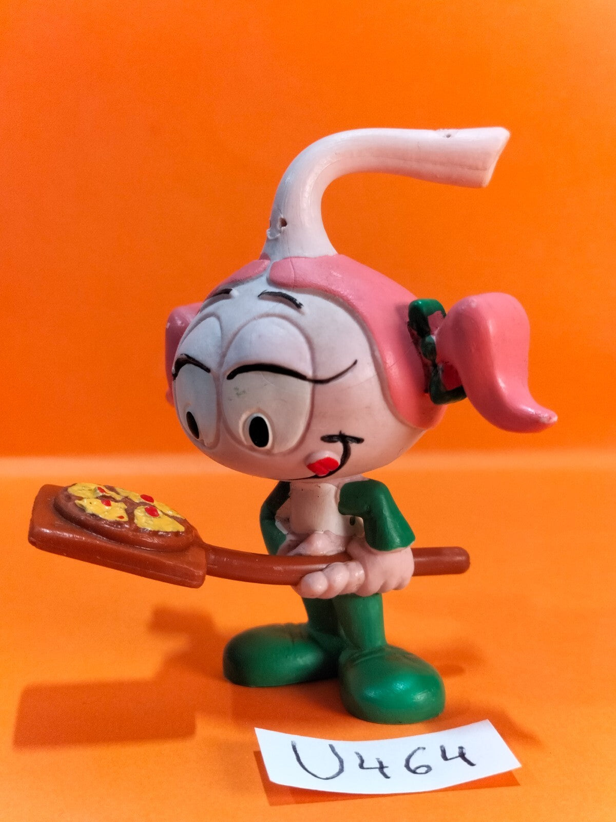 Figurine U464: Snorky Casey Pizza 8 cm Schleich W.Germany 1984 Snorkels