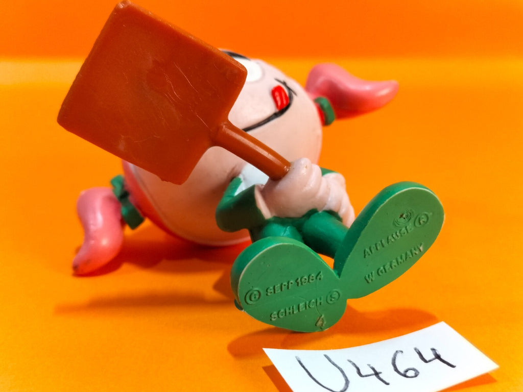 Figurine U464: Snorky Casey Pizza 8 cm Schleich W.Germany 1984 Snorkels