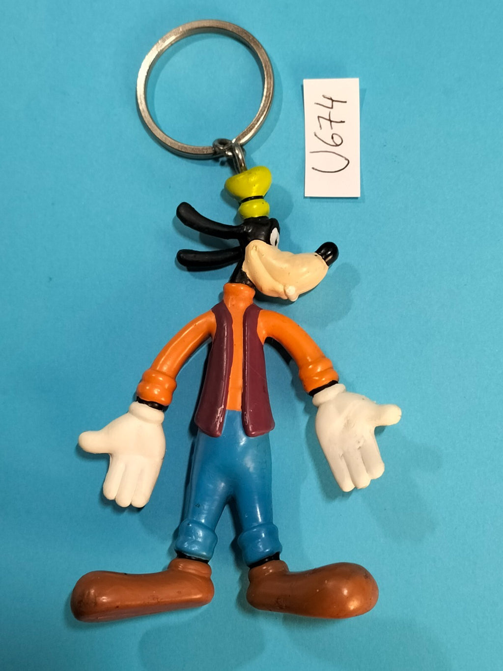 Figurine U674: Goofy Flexible Keychain 10cm Disney Bendable Goofy Keychain 1983