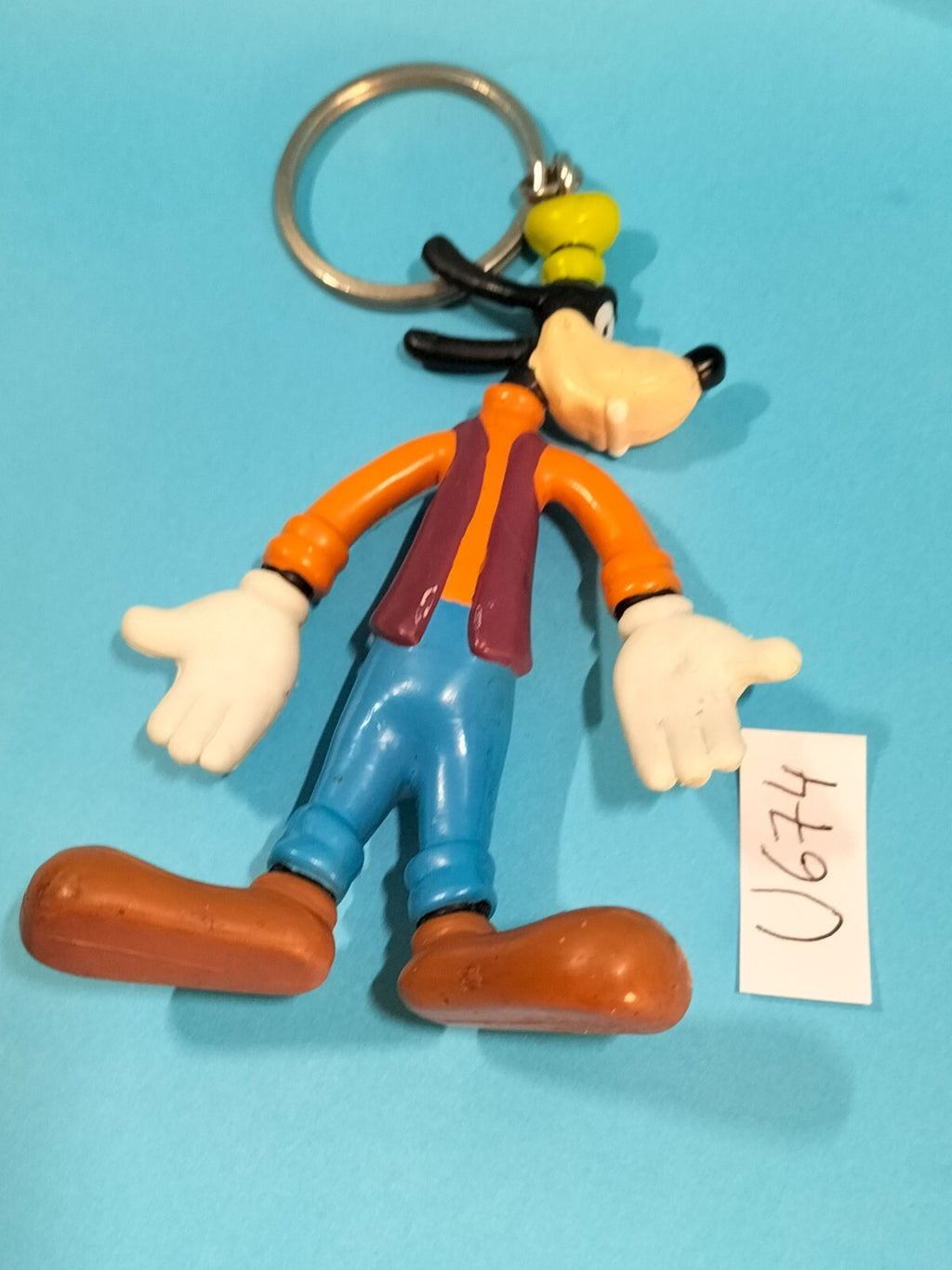 Figurine U674: Goofy Flexible Keychain 10cm Disney Bendable Goofy Keychain 1983