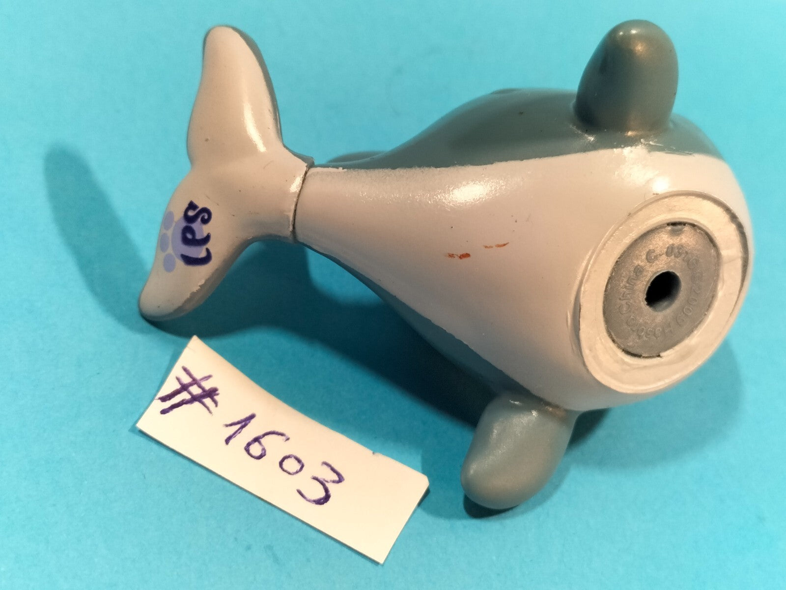 LITTLEST PETSHOP figurine: DOLPHIN #1603 (dolphin)