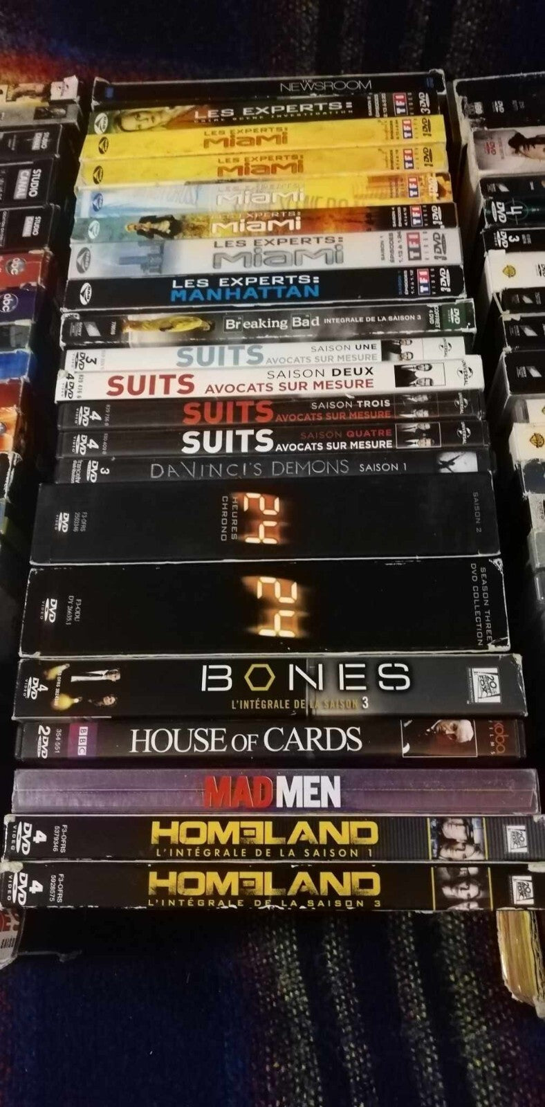 Lot of 77 TV series seasons on DVD: Crime/Thrillers/Historical/Action/Adventure
