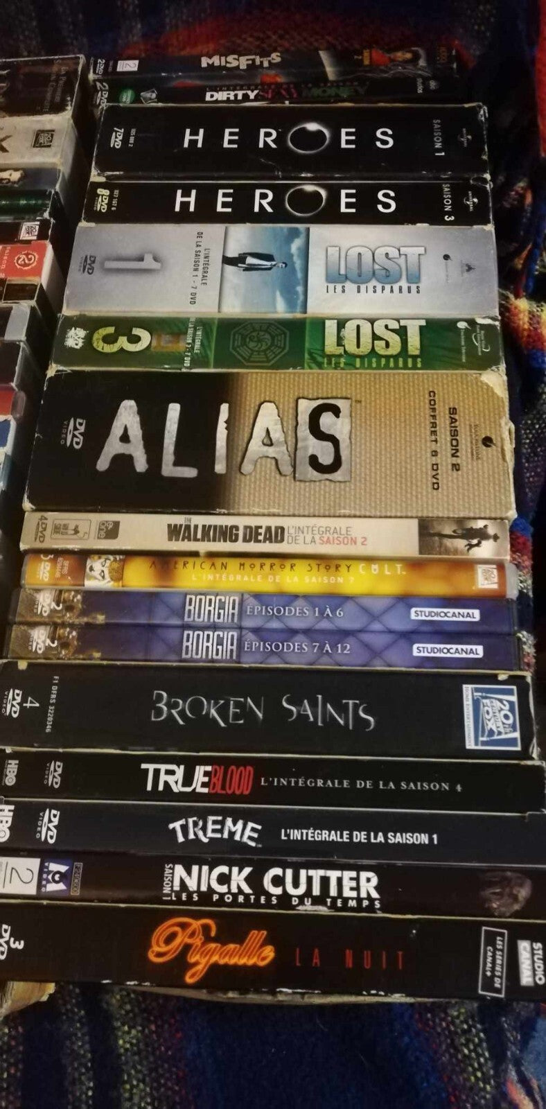 Lot of 77 TV series seasons on DVD: Crime/Thrillers/Historical/Action/Adventure