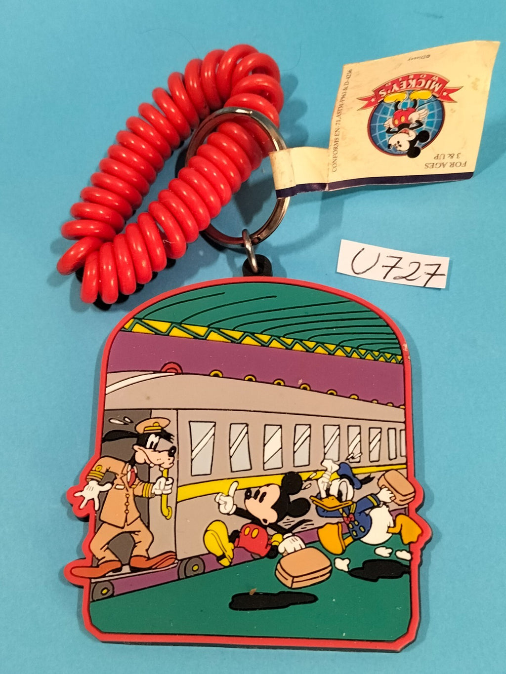 Figurine U727: Mickey, Goofy, and Donald Duck Keychain - 7cm Disney keychain