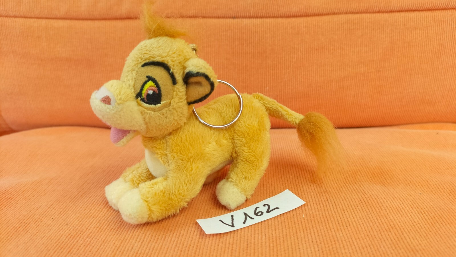 Plush toy #V162: Simba Lion King keychain 7x10cm Disney