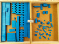 Lot V067: 416g of Mega Bloks blue loose pieces (compatible with Lego)