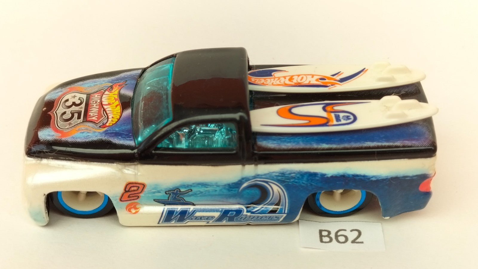 Car B62 Hot Wheels Switchback surf Wave ripper truck Highway 35 rare
