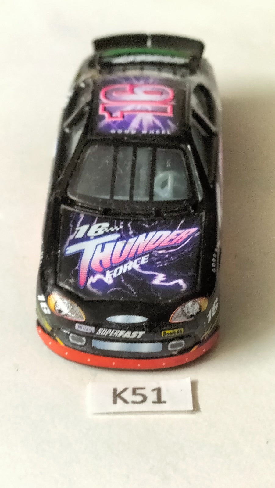 K51 Hot Wheels Nascar Racer Thunder Force rare car