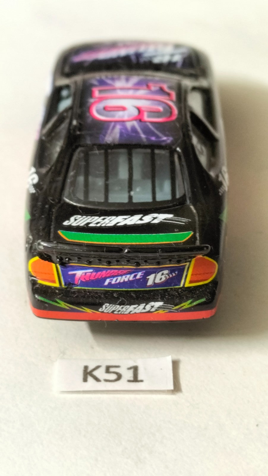 K51 Hot Wheels Nascar Racer Thunder Force rare car