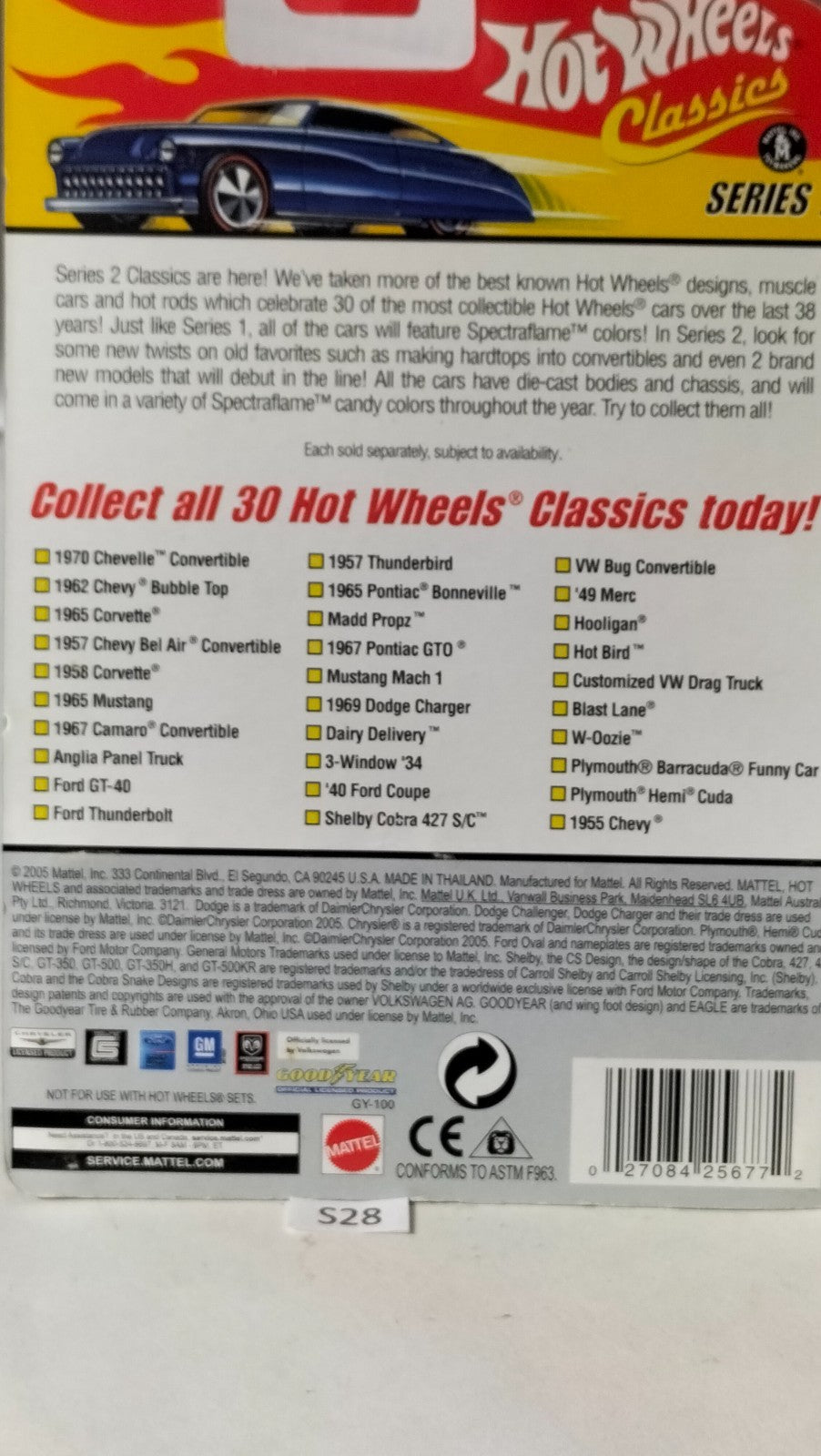 Hot Wheels Classics '40 Ford Coupe S28 Car