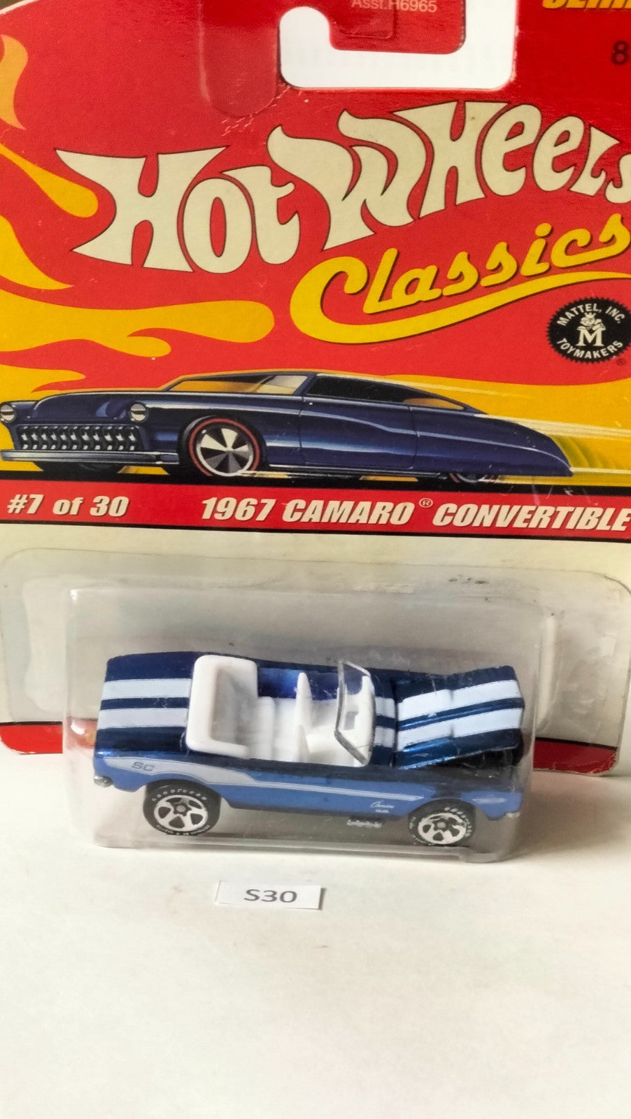 Hot Wheels Classics Series 2 S30 Car 1967 Camaro Convertible #7/30