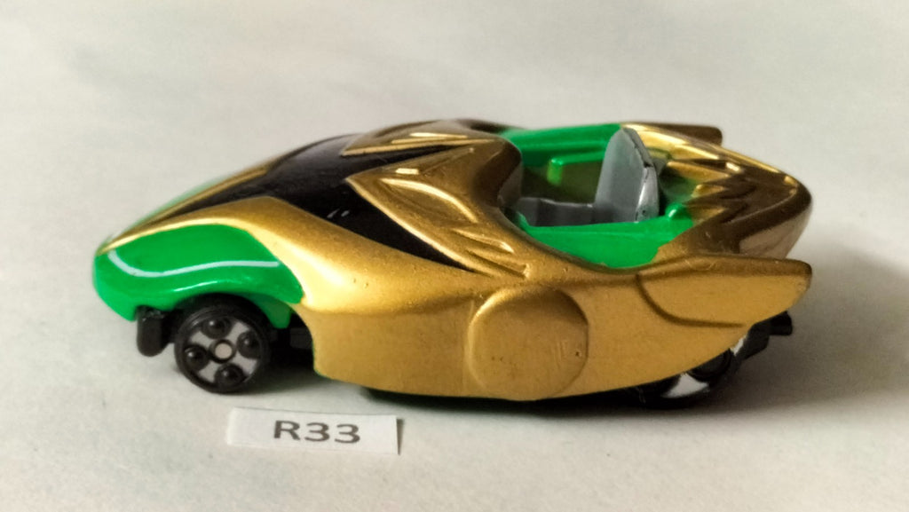 R33 Bandai Power Rangers Ninja Storm Green Samurai Action Racer Car 2002