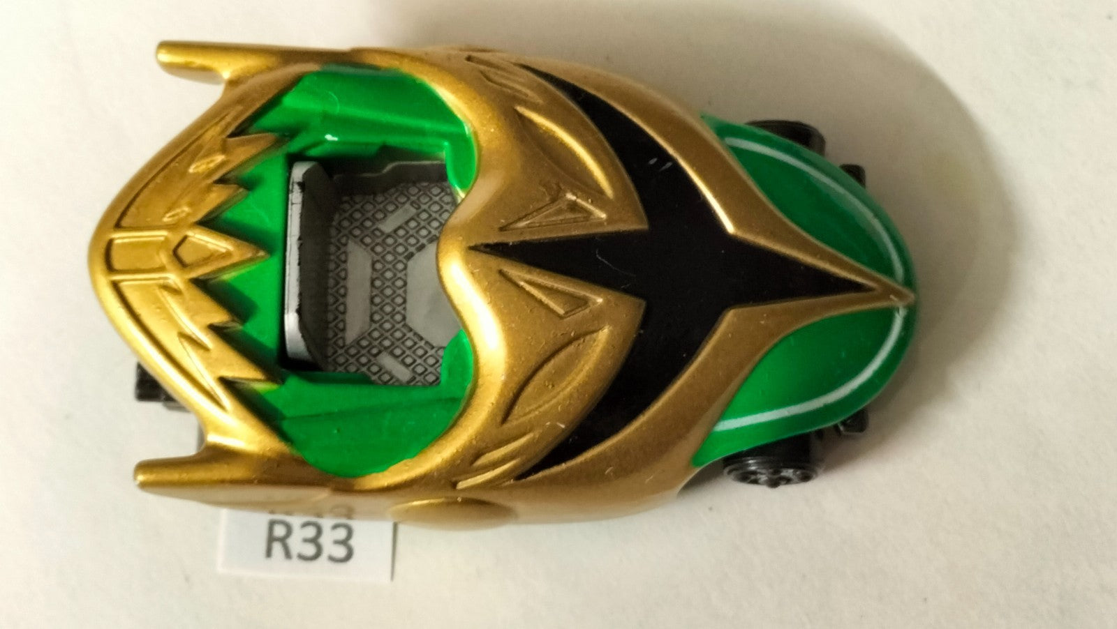 R33 Bandai Power Rangers Ninja Storm Green Samurai Action Racer Car 2002