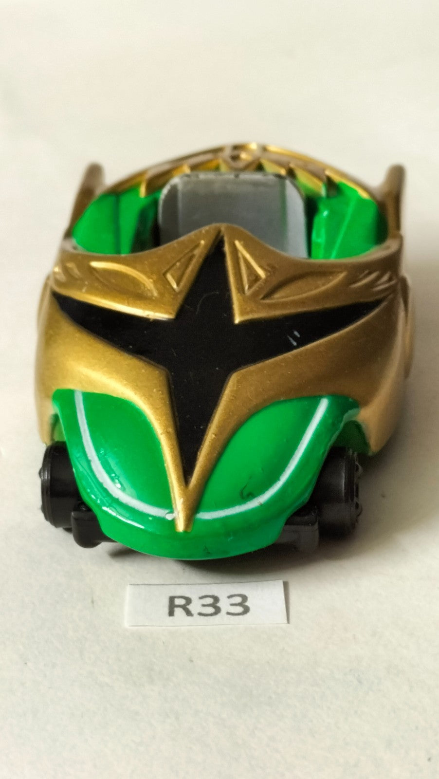 R33 Bandai Power Rangers Ninja Storm Green Samurai Action Racer Car 2002