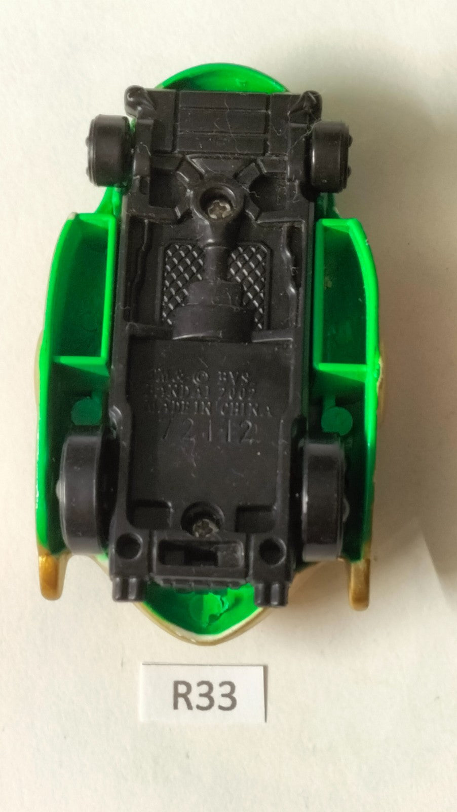 R33 Bandai Power Rangers Ninja Storm Green Samurai Action Racer Car 2002