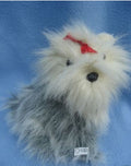 Plush toy #D100: Grey terrier dog 16cm * Very good condition